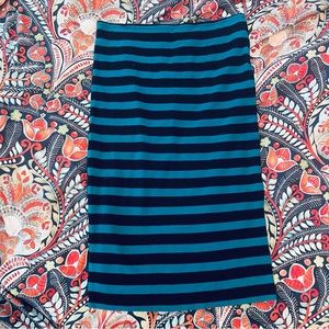 Forever 21 Bodycon Striped Skirt